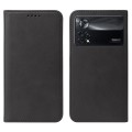 For Xiaomi Poco X4 Pro 5G Magnetic Closure Leather Phone Case(Black)