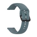 For Amazfit GTS4 Mini Solid Color Soft Silicone Watch Band, Size:S Size(Rock Blue)