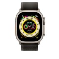 Nylon Watch Band For Apple Watch Ultra 49mm / Series 8&7 45mm / SE 2&6&SE&5&4 44mm(Black)