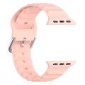Ocean Ripple Watch Band For Apple Watch Series 8&7 45mm / SE 2&6&SE&5&4 44mm(Light Pink)