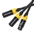 XK303MMF-10  3pin XLR Female to Dual XLR  Male Audio Cable, Length: 1m