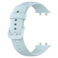 For OPPO Watch 3 Solid Color Soft Silicone Watch Band(Light Blue)