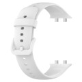 For OPPO Watch 3 Solid Color Soft Silicone Watch Band(White)