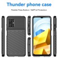 For Xiaomi Poco M5 4G Thunderbolt Shockproof TPU Protective Soft Phone Case(Black)