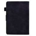 For Amazon Kindle Paperwhite 5 Embossed Smile Flip Tablet Leather Case(Black)