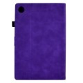 For Huawei MatePad T 10 / T 10s / Honor Pad 6 / X6 Embossed Smile Flip Tablet Leather Case(Purple)