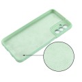 For Samsung Galaxy M13 4G Pure Color Liquid Silicone Shockproof Phone Case(Green)