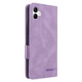 For Samsung Galaxy A04 4G Magnetic Clasp Flip Leather Phone Case(Purple)
