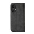 For Samsung Galaxy A73 5G Cubic Grid Calf Texture Magnetic Closure Leather Phone Case(Black)