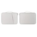 For 9.7-11 inch Laptop Portable Nylon Twill Texture Bag(White)