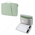 For 12.9-13 inch Laptop Portable Nylon Twill Texture Bag(Green)