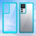 For Xiaomi 12T Pro Colorful Series Acrylic + TPU Phone Case(Transparent Blue)