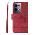 For OPPO Reno8 Pro 5G Global / Reno8 Pro+ BETOPNICE Dual-side Buckle Leather Phone Case(Red)