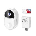 ML18 Mini Ultra Wide Angle Smart Video Doorbell Support Two-way Voice(White)