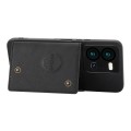 For vivo V25 5G / X80 Lite Double Buckle Magnetic Phone Case(Black)