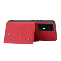 For Xiaomi Redmi K50 Ultra / 12T / 12 Pro Double Buckle Magnetic Phone Case(Red)