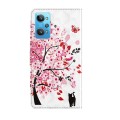 For Realme GT2 / GT Neo2 / GT Neo 3T 3D Painting Pattern TPU + PU Phone Case(Cat Under The Tree)
