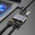 hoco HB30 USB-C / Type-C Multifunction Converter HDTV+VGA+USB3.0+PDHUD(Tarnish)