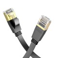 hoco US07 Category 6 Pure Copper Gigabit Flat Cable, Length:1m(Black)