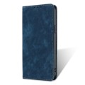 For vivo Y35 4G / Y22 / Y22s RFID Anti-theft Brush Magnetic Leather Phone Case(Blue)