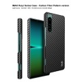 For Sony Xperia 5 IV IMAK Ruiyi Series Carbon Fiber PU + PC Phone Case