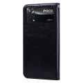 For Xiaomi Poco M4 Pro 4G Oil Wax Texture Leather Phone Case(Black)