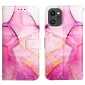 For UMIDIGI F3 4G/F3 5G/F3 SE/F3S PT003 Marble Pattern Flip Leather Phone Case(Pink Purple Gold LS00
