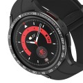 For Samsung Galaxy Watch5 Pro 45mm E Style Dial Steel Protective Frame(Black)