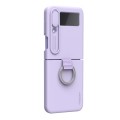 For Samsung Galaxy Z Flip4 5G NILLKIN CamShield Liquid Silicone + PC Full Coverage Case(Purple)