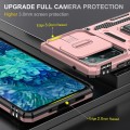 For Samsung Galaxy S20 FE Armor PC + TPU Camera Shield Phone Case(Rose Gold)