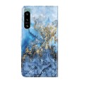 For Sony Xperia 5 IV 3D Painting Pattern TPU + PU Phone Case(Milky Way)