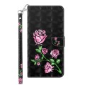 For Honor X8 4G 3D Painted Leather Phone Case(Rose)
