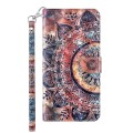 For Honor X8 4G 3D Painted Leather Phone Case(Colorful Mandala)