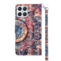 For Honor X8 4G 3D Painted Leather Phone Case(Colorful Mandala)