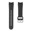 For Samsung Galaxy Watch 5 / Watch 5 Pro Rhombus Texture Silicone Watch Band(Black)