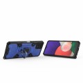 For Samsung Galaxy A22 5G Space PC+TPU Ring Holder Protective Phone Case(Blue)