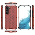For Samsung Galaxy S23 5G Shockproof Honeycomb PC + TPU Protective Phone Case(Red)