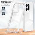 For vivo Y35 4G 2022 Global / Y22 4G 3 in 1 Clear TPU Color PC Frame Phone Case(White)