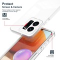 For vivo Y35 4G 2022 Global / Y22 4G 3 in 1 Clear TPU Color PC Frame Phone Case(White)