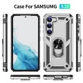 For Samsung Galaxy S23 5G Shockproof TPU + PC Phone Case(Silver)