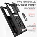 For Samsung Galaxy S23 Ultra 5G Sliding Camshield Holder Phone Case(Black)