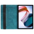 For Xiaomi Redmi Pad 10.61 Splicing Series Tablet PC Leather Case(Dark Green)