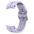 For Samsung Galaxy Watch 5 Pro 45mm Colorful Buckle Silicone Watch Band(Purple)