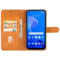 For Realme 10 Pro+ Leather Phone Case(Brown)