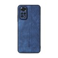 For Xiaomi Redmi Note 11S/Note 11 Global AZNS 3D Embossed Skin Feel Phone Case(Sapphire Blue)