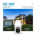 ESCAM QF103 3MP Cloud Storage PT WIFI PIR Alarm IP Camera with Solar Panel Battery Support Full Colo
