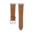 For Apple Watch SE 2022 44mm imak PG1 Series Leather Watch Band(Brown)