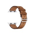 For Apple Watch Series 8 41mm imak PG1 Series Leather Watch Band(Brown)