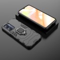 For Realme C33 4G Magnetic Ring Holder PC + TPU Phone Case(Black)