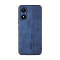 For vivo Y02s 4G / Y16 4G AZNS 3D Embossed Skin Feel Phone Case(Sapphire Blue)